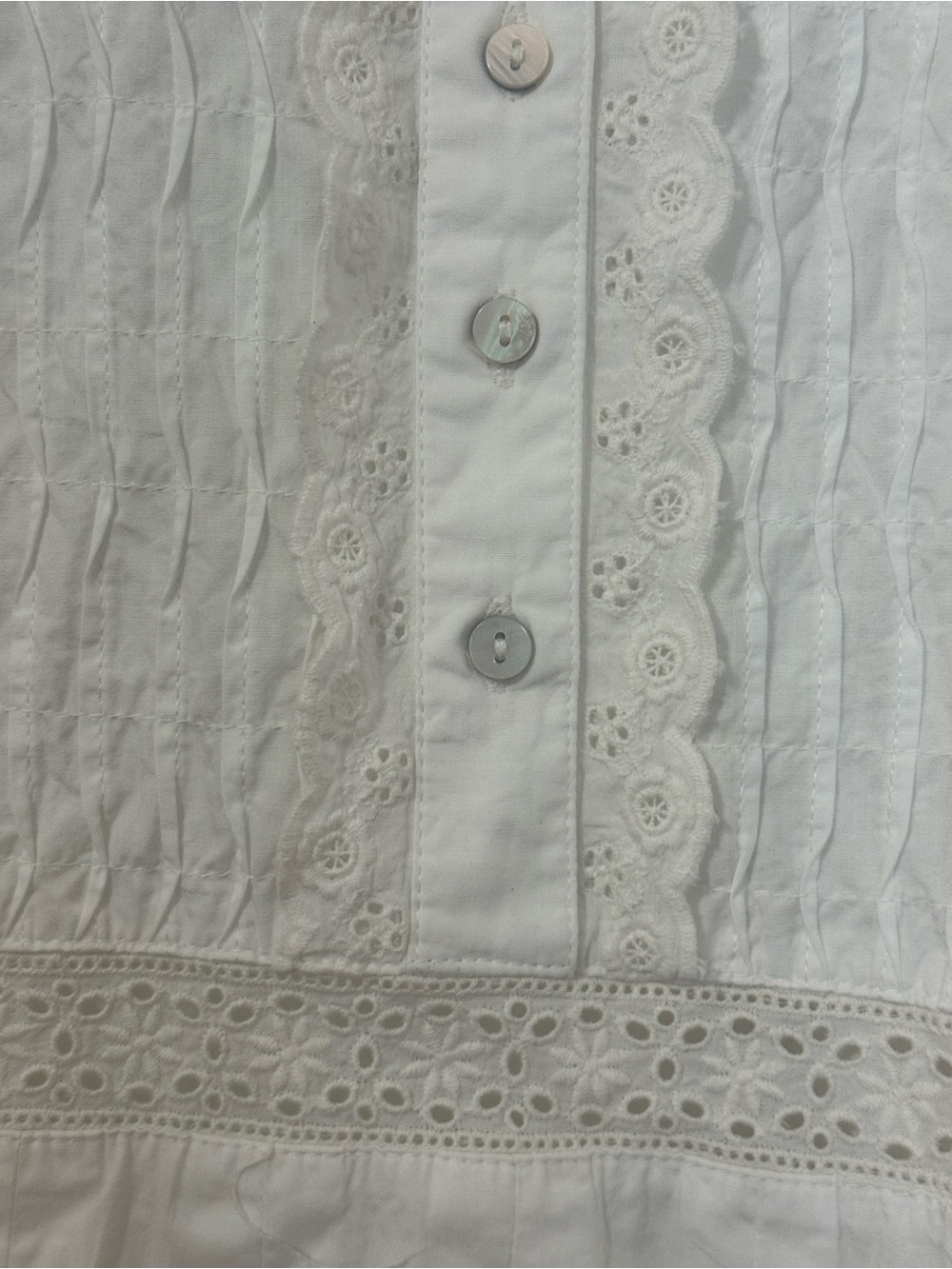 Free People eyelet scalloped popover top - Picture 4 of 6